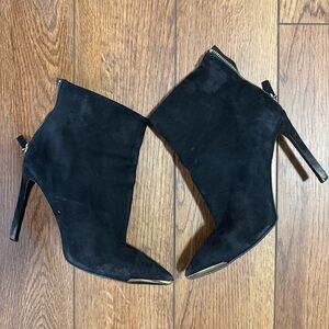 Nine West Black suede ankle boots - Size 10